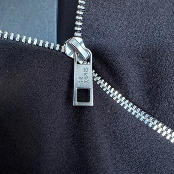 🖤⚡ NWT The Kooples Draped Zip Front Mini Dress | $395 RETAIL - Picture 4 of 6